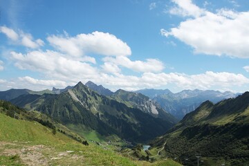 Panorama Bilder der Alpen vom Glatthon in 2134 Metern Höhe