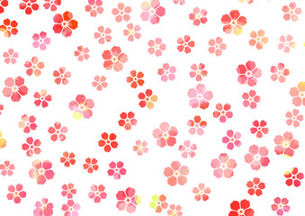 桜吹雪　桜　春　花見　春風　迎春　背景