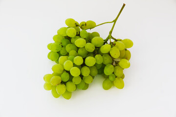 green grapes isolated on white background