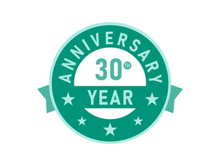 30 years anniversary Modern Badges 