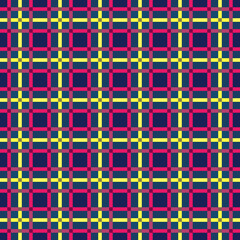 Contrast seamless tartan rectangular pattern