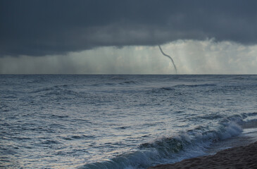 Storm over the sea