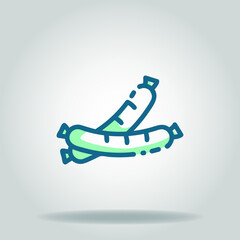 sausage icon or logo in  twotone
