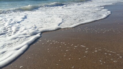 waves on the beach