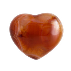 carnelian heart shaped stone