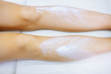 medical hot wax epilation in spa salon