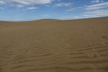 日本のとても美しい鳥取砂丘