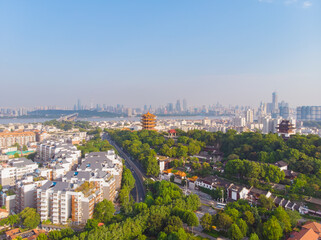 Wuhan Yuemachang Honglou Park aerial scenery