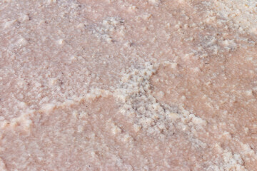 Natural salt crystal texture, macro, close-up. Salty lake shore background