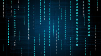 Binary rain background