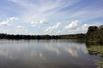 Russia city Cathedral in honor of the Holy Trinity pond attractions