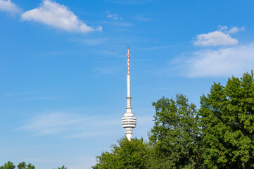 Fototapeta premium Summer city skyline scenery of Wuhan, Hubei, China
