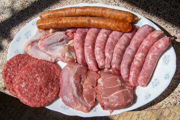 Sabrosa carne para barbacoa