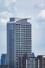 Fototapeta premium Summer city skyline scenery of Wuhan, Hubei, China