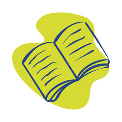 book open school supply line style icon