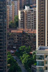 Summer city skyline scenery of Wuhan, Hubei, China
