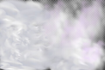 Fototapeta na wymiar White vector cloudiness ,fog or smoke on dark checkered background.