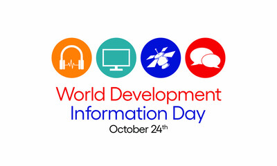 Vector illustration on the theme of World Development information day observed each year on October 24th across the globe.