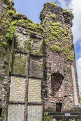 Ruins of St. Augustine complex. In 1835 this complex was abandoned due to the expulsion of the religious orders from Goa and the Portuguese Government ordered its demolition. Old Goa, India.
