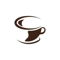 Obraz premium Coffee cup logo icon graphic. Design template vector
