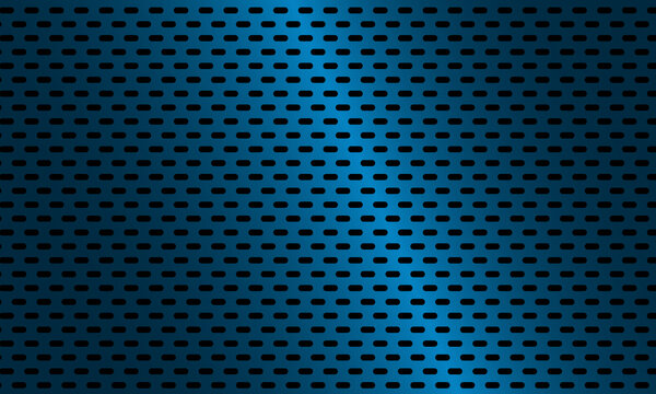 Dark blue carbon fiber texture. Black ellipse textured background. Dark blue metal steel background. Geometric oval texture pattern. Industrial design background.