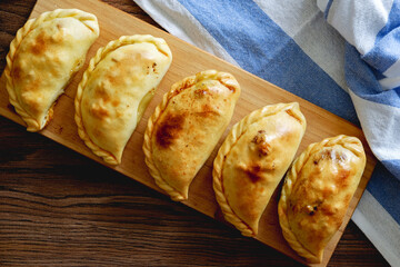 Homemade baked empanadas 