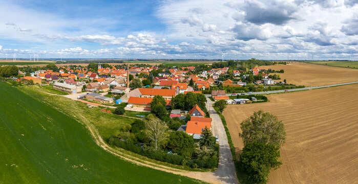 Blick &uuml;ber Quenstedt Arnstein Salzlandkreis
