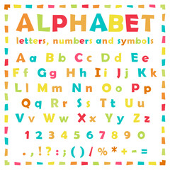Color English alphabet