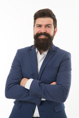 Happy bachelor day. Happy bachelor isolated on white. Single man in formal style. Bachelor day. Celebrating bachelor party. November 11. Singles day