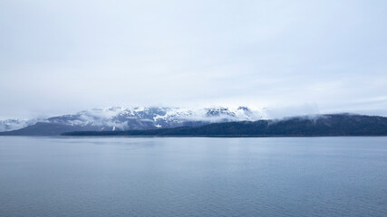 Fototapeta premium Island on Glacier Bay, Glacier Bay National Park, Alaska, USA
