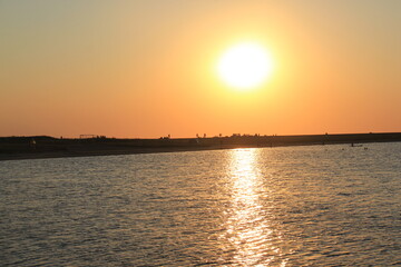 Sonnenuntergang in Büsum