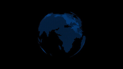 New aqua color globe image on black background,planet image