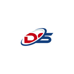 Fototapeta premium this is a creative and unique DS logo.