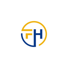 this is a creative and unique FH logo.