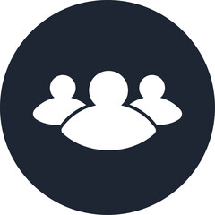 People icon set in trendy flat style. Persons symbol infographics website design, logo, app, UI isolated