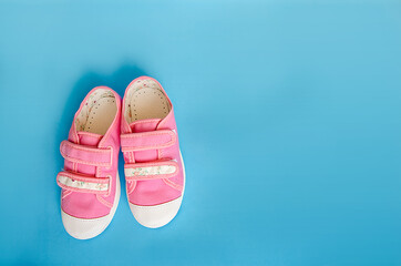 pink baby shoes