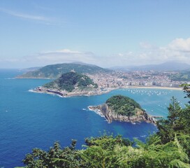 View of the sea in Donosti