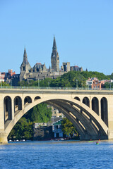 Fototapeta premium Key Bridge and Georgetown - Washington D.C. United States of America