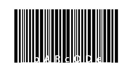 barcode illustration vector black and white