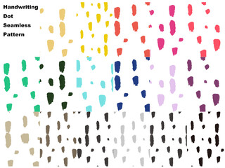 手書きの北欧風ドットスウォッチ