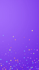 Festive stunning confetti. Celebration stars. Colo