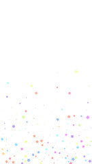 Festive stylish confetti. Celebration stars. Color