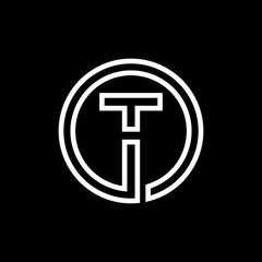 Initial Letter T Logo With Creative Circle Monogram Business Typography Vector Template. Creative Abstract Letter T Logo Design