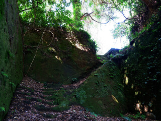 猿島の旧階段