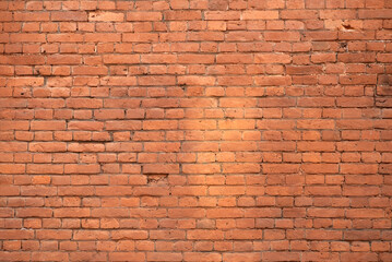 Old brick wall. Brickwork from an old brick in a rustic style. The structure and pattern of the...