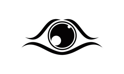 silhouette eye vector