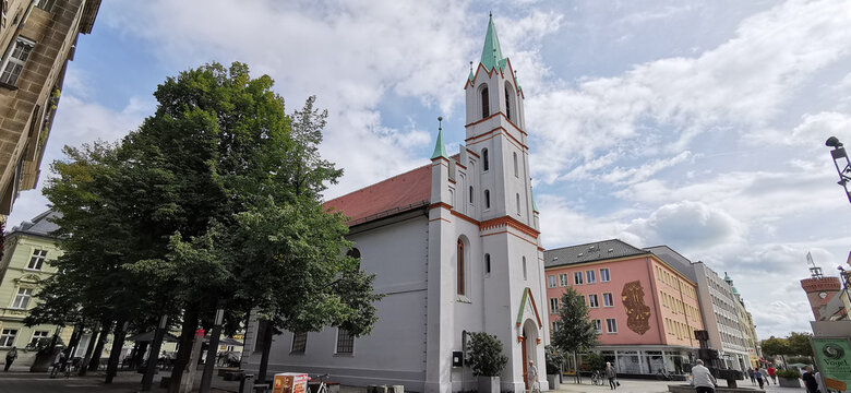 Schloßkirche in der Stadt Cottbus in Brandenburg in Deutschland