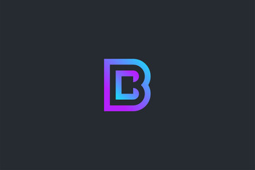 Technology Letter b Logo Template