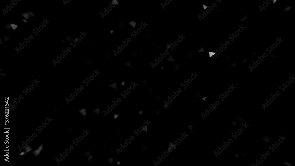 Poster Abstract geometric Plexus fantasy technology background with moving triangles.