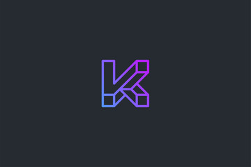 Technology Letter K Logo Template